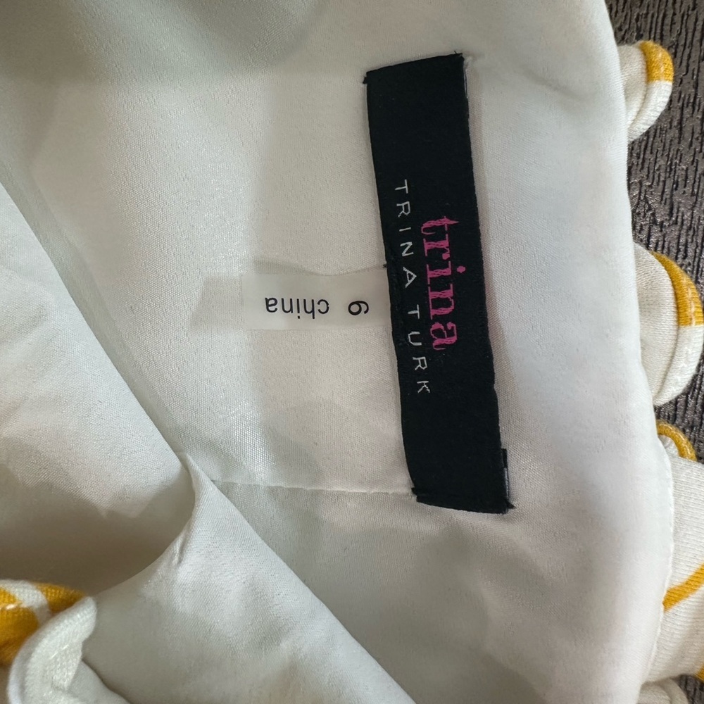 Trina Turk White and Yellow Dress - Picture 8 of 9
